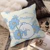 Cartoon Cute M-Molang Maple Design Cushion Cover Happy Autumn Harvest decor Holiday Decorati Pillow Cover