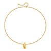 K Gold Plated Teardrop Pendant Minimalist Copper Necklace For Women