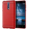 Custodia in silicone opaco per Nokia 8 TPU antiurto in fibra di carbonio morbida cover posteriore per Nokia 8 Nokia8 custodia antiurto smerigliata
