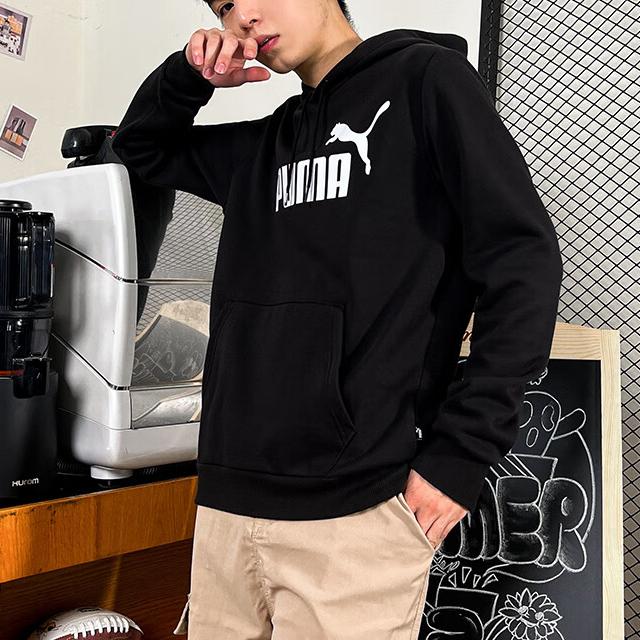 Puma Letter Print Outdoor Sports Hoodie Men Hoodies Black 682723-01
