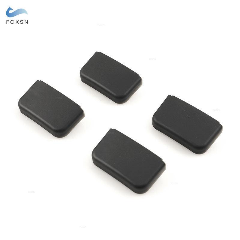 For Tesla Model 3 Y Juniper Highland 2025 4pcs Car Seat Rail Cover Rear End Pieces Backseat Slide Anti-kick Protector Black