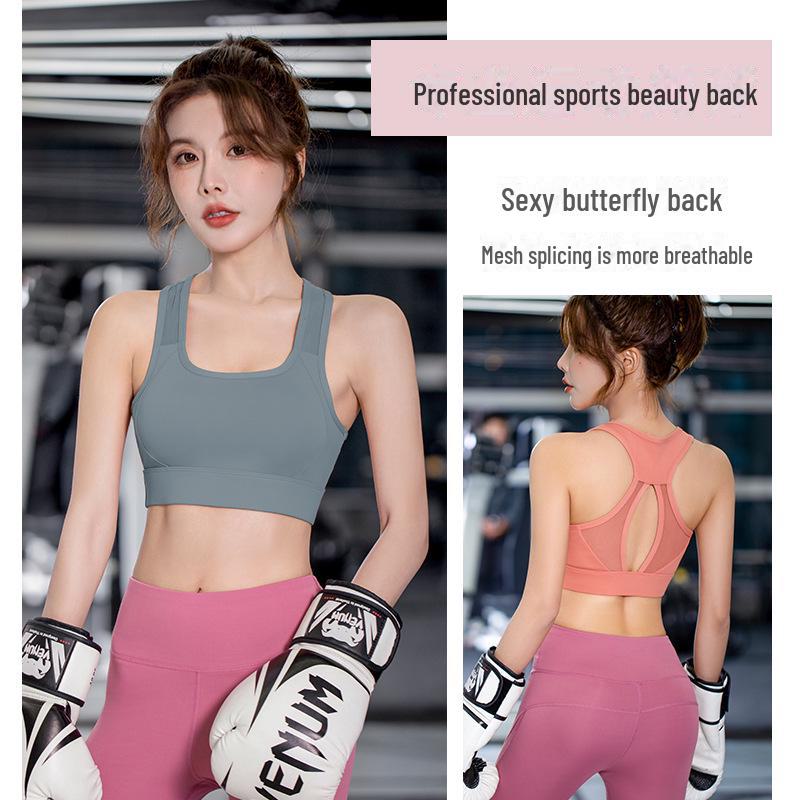 Juyitang Women's High-Strength Shockproof Sports Bra for Running, Yoga, and Fitness