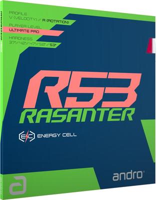 Andro Stolní tenisový potah Lazanter R53 Červený 112292 Zadní-Měkký Velikost/ULTRAMAX