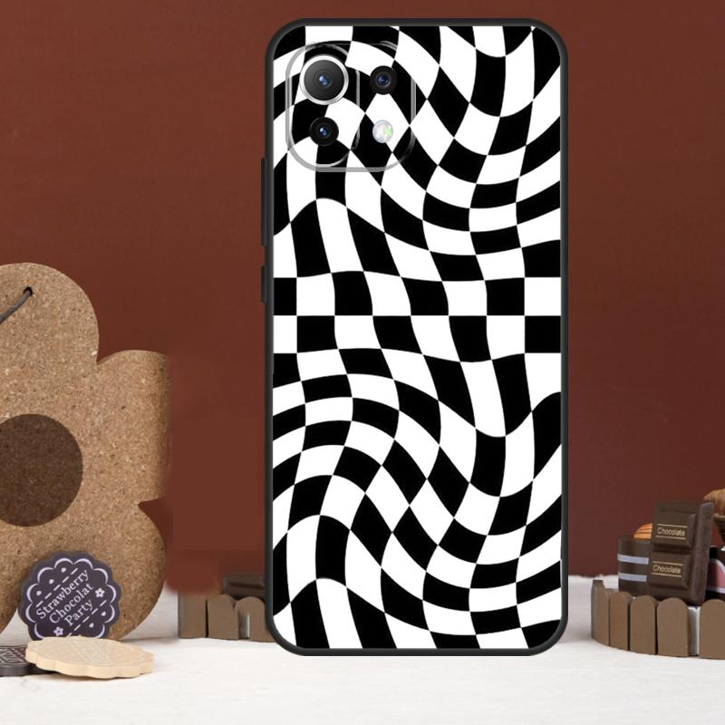 Crazy Checkered Case For Xiaomi 14 15 Ultra 15T 14T 13T 17 Pro Max POCO X7 Pro X5 X6 F5 F6 F7 F8 Ultra Cover