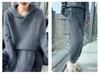 Women's Mid-Length Hooded Mink Velvet Sweater Dress - Thick Knit, Loose Fit, Autumn/Winter Pullover.