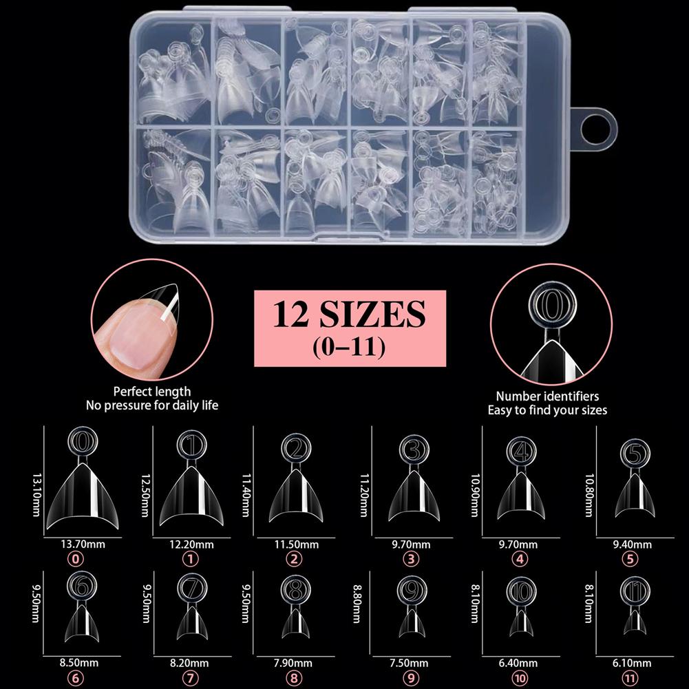 120pcs Half Cover Almond Fake Nails Half Matte Pre Buff Acrylic Nails Extra Short Almond Shape Gel Nail Nail Forms Salon