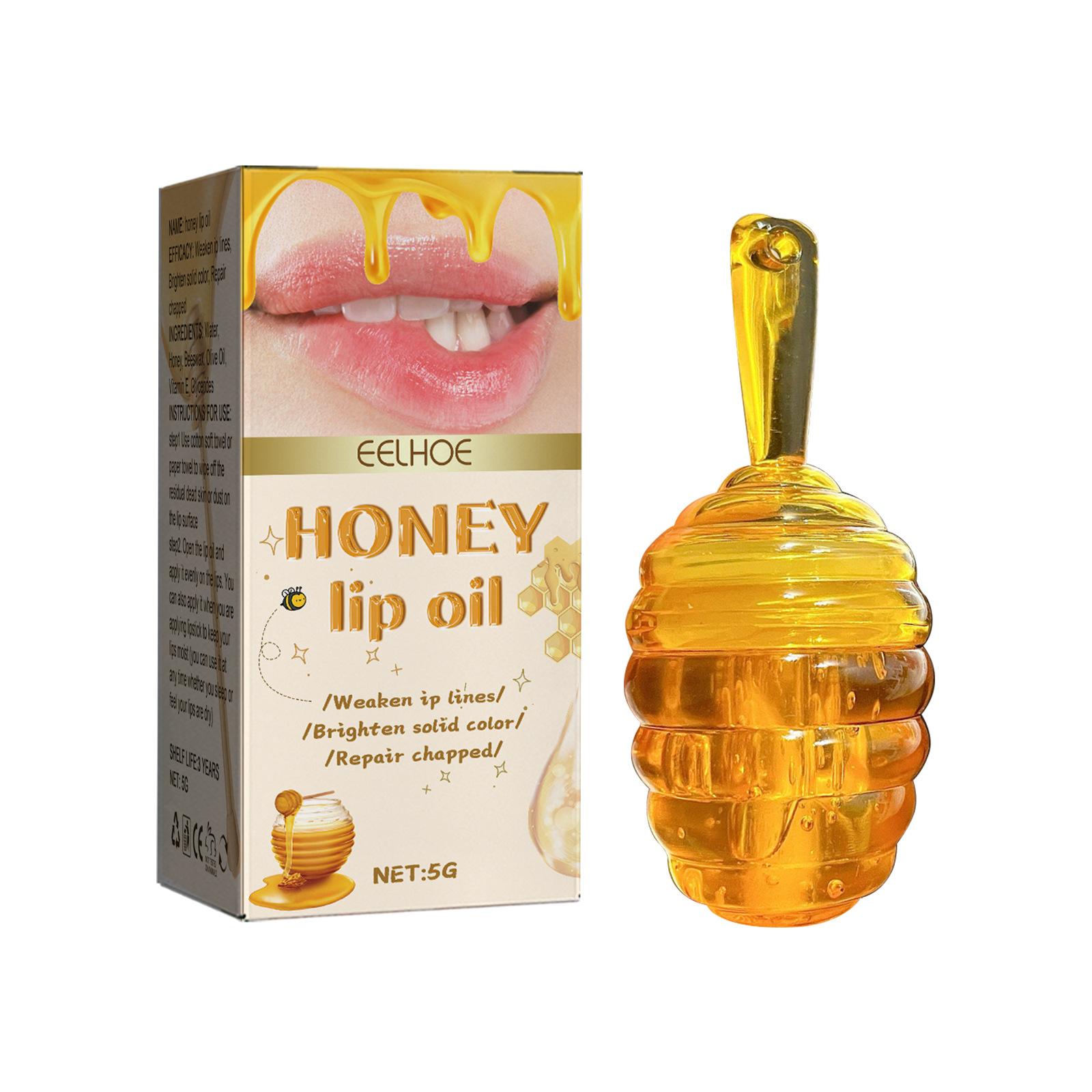 

EELHOE Lovely Honey Pot, масло для губ, свежие фрукты, бальзам для губ, длительный увлажняющий, прозрачное масло для губ, жидкая помада, блеск для губ, косметика для макияжа 5g