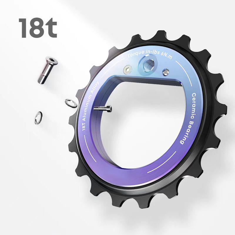 Ultralight 18T Hollow Ceramic Bearing Jockey Wheel Rear Derailleur Pulley for SRAM AXS RED Shimano R8000 R7000 Road Bike DIY 18T