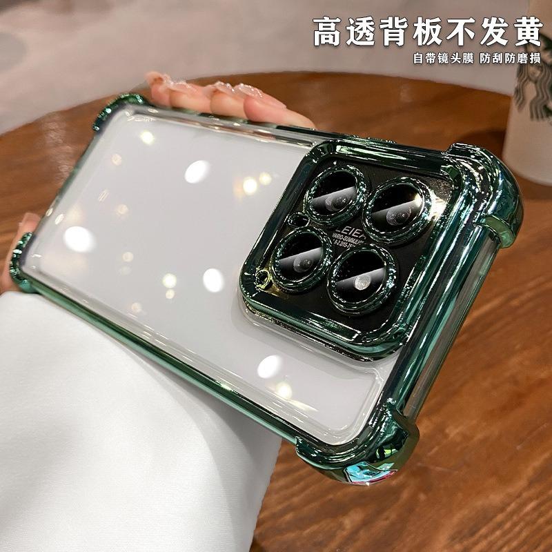 Luxury Shockproof Phone Case For Xiaomi Redmi 9C 9A 9AT 10 10C 10A 12 12C 13 13C 13x 14C Lens Film Bumper Transparent Air Cover