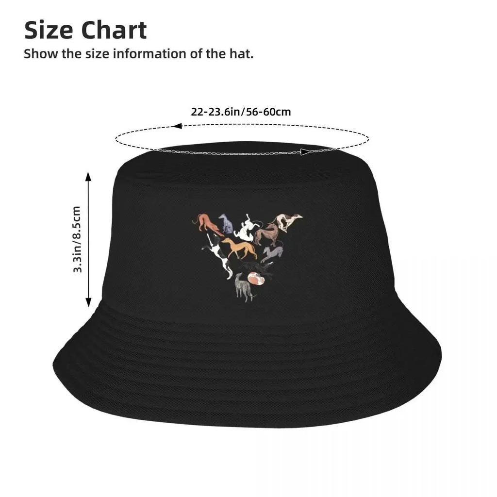 Greyhound Love - Adopt Bucket Hat Fashionable Gentleman Hat Men's Caps Women's