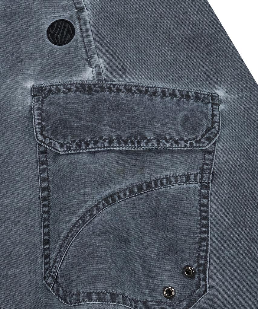 Off Grid Og Shield Pigment Cargo Flare Skirt - Charcoal