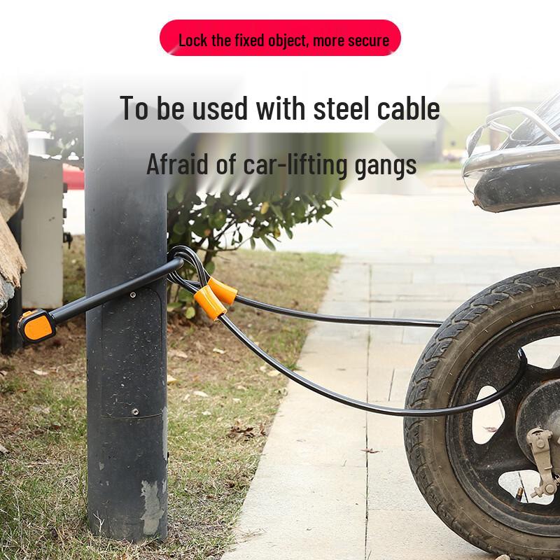 Lishi Anti-theft Password Lock with Steel Cable