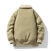 Men's Winter Padded Thickened Casual Warm Jacket Youth Solid Color Loose Clothing