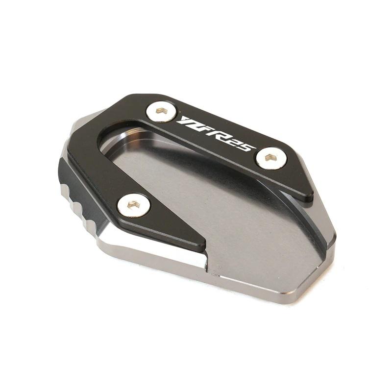 For YAMAHA YZF R3 R25 YZFR3 YZFR25 2014-2025 Motorcycle Accessories CNC Foot Side Stand Pad Side Kickstand Enlarge Support Plate YZFR25 Titanium
