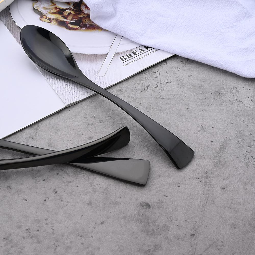 304 Stainless Steel 24Pcs/Set Gold Dinnerware Set Steak Knife Fork Coffee Spoon Cutlery Set Kitchen Tableware Silverware Set