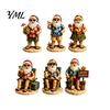 Summer Beach Santa Claus 2026 Advent Calendar, 24-Day Acrylic Ornament Set with Calendar Surfing Figures, Tropical Christmas Tree Hanging Decor,