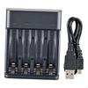4 Slot USB Charger Fast Intelligent High Capacity Charging for AA AAA