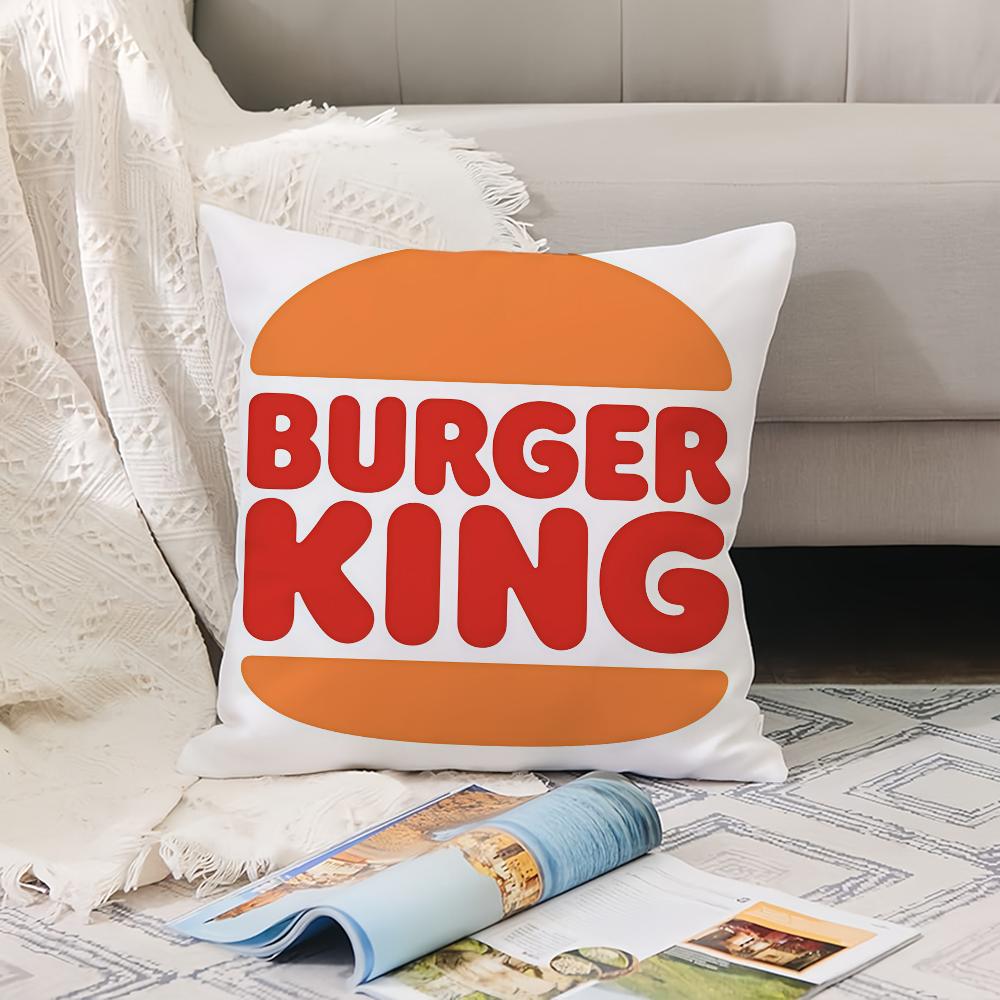 Fashion Print B-Burger K-King Pillow Case Office Cushions Suitable For Sofa Car Bedroom Decorative Cushion Cover
