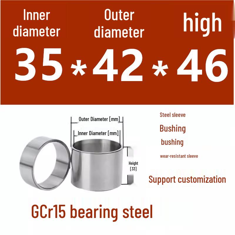 Steel Shaft Sleeve: Inner Diameter 30, Outer Spacer 48/50, Wear-Resistant for Removal and Guide Applications (Inner 35/37/38).