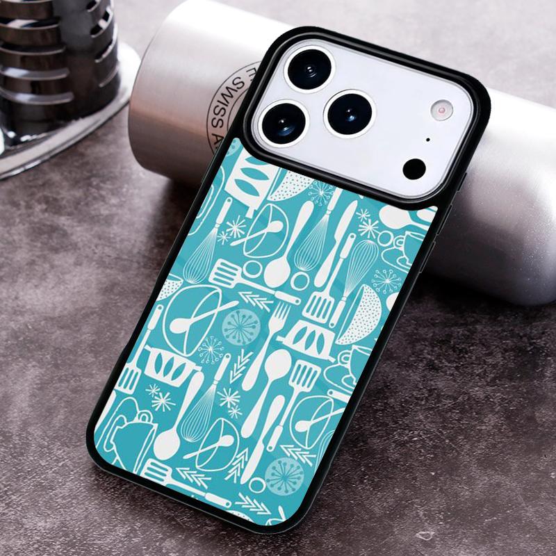 Vintage Baking Pattern Phone Case For iPhone 17,16e,15,14,13,12,11,Mini,Pro,MAX soft Silicone Cover