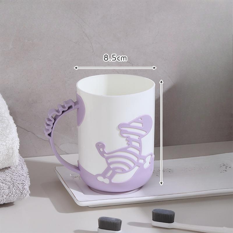 

Бытовые чашки для полоскания рта для пары, студенческие чашки для умывальника для общежития, мультяшные чашки для чистки зубов 501-600ml фиолетовый