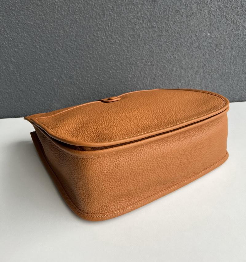 2025 New Genuine Leather Top Layer Cowhide Lychee Pattern Unisex Hollowed-out Crossbody Bag Genuine Leather Women's Bag