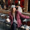 New Hooded Solid Color Graphite Stand-up Collar Down Cotton Clothes 2025 Winter Thickened Warm Puffs Slim Loose Coat