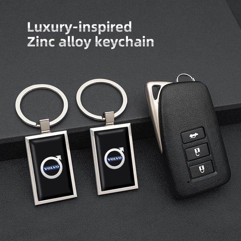 Juchq4 For Volvo Metal/ABS Car Logo Key Chain Keyring Auto Interior Accessorie For Volvo Rdesign V60 V40 XC60 XC90 S60 C30 V50 V70 XC40