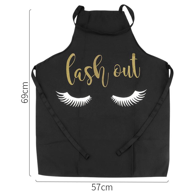 1pcs Eyelash Apron Adult Home Cooking Baking Cleaning Aprons Bibs Women Kitchen Eyelash Extension Supplies Makeup Tools