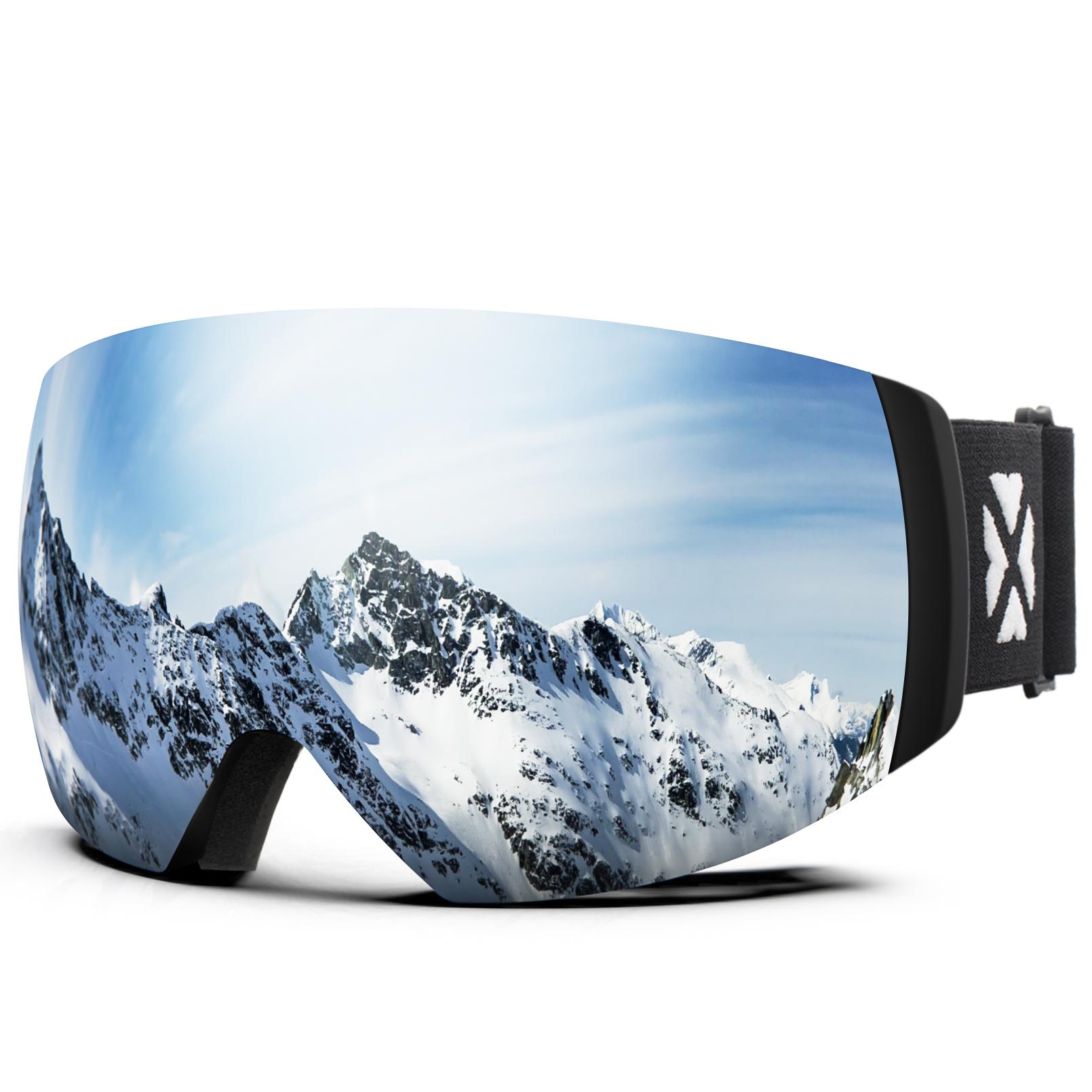 

MAXJULI Professional Magnetic Winter Sport Ski Goggles Anti-fog UV400 Skiing Snowboard Glasses Snowmobile For Men Women M6