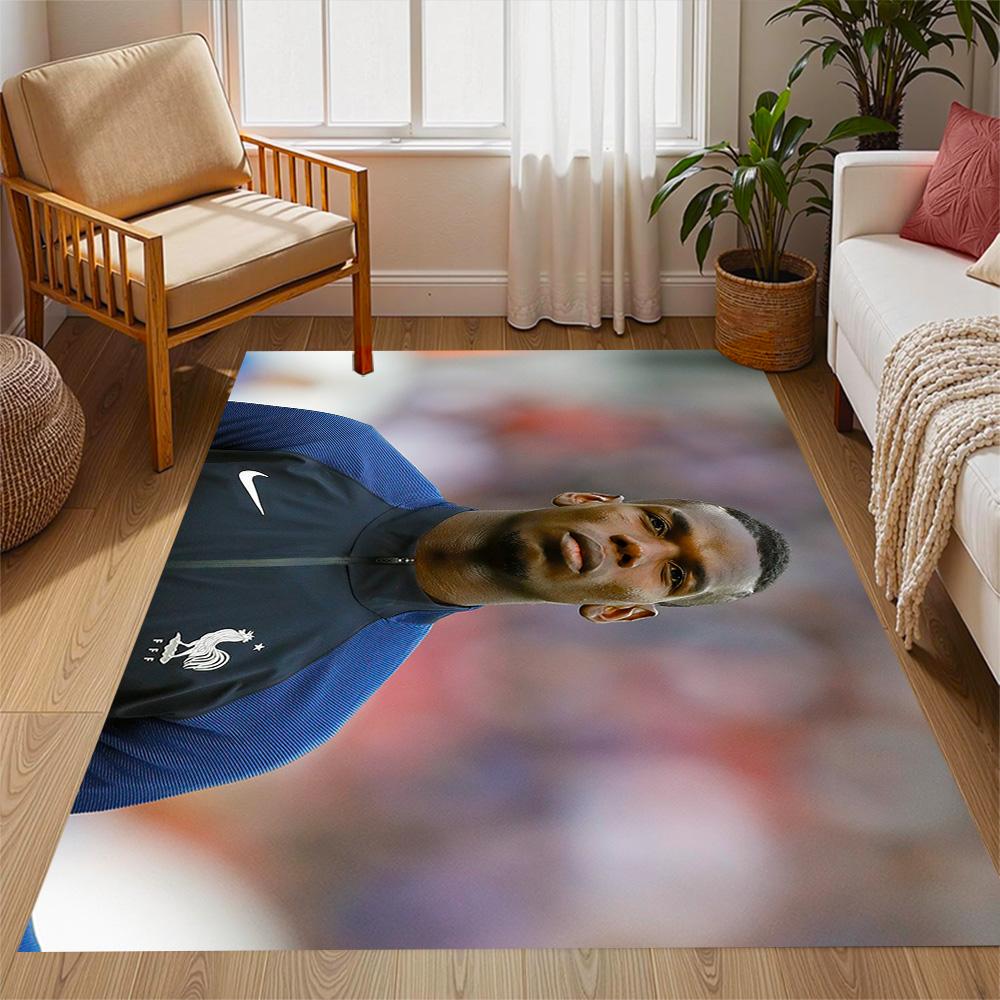 Pogba's Jersey Area Rug Design for Game Room Playrooms Dormitory Entryway Anti-slip Rug Office home decor Gift for Festivals