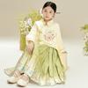 Little Tiger Patty Girls' Embroidered Hanfu Skirt Set