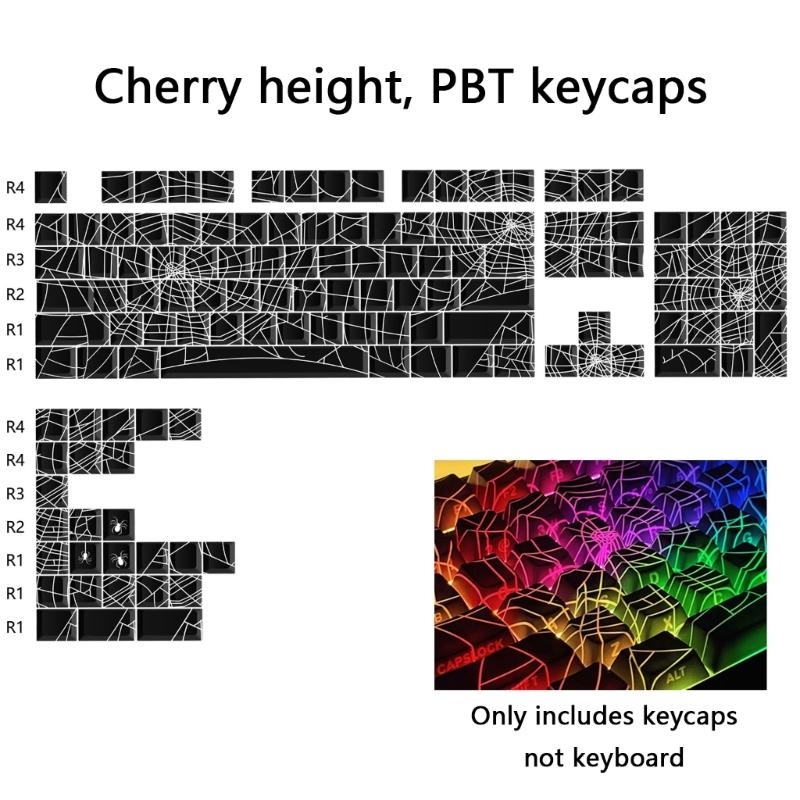 Odolnost PBT Klávesnice 130ks/Sada S Potiskem Tepelnou Sublimací Boční Gravírování Klávesnice Pro Zlepšení Zkušenosti s Psaním