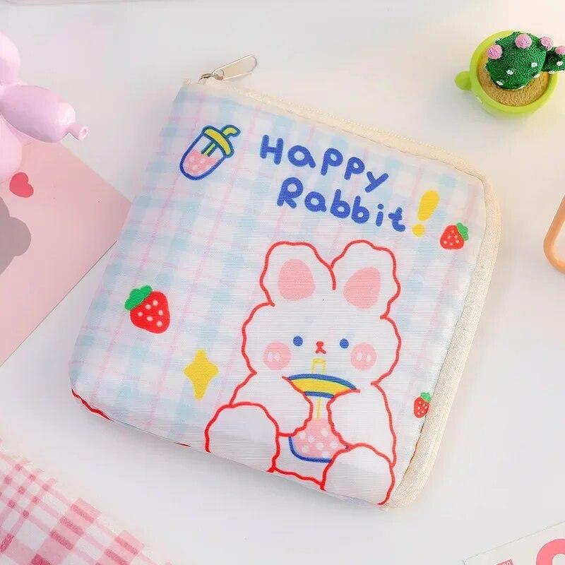 

Kawaii мультфильм косметическая сумка-органайзер для туалетных принадлежностей дорожная гигиеническая салфетка для наушников мини-сумка для хранения монет ID держатель для кредитных карт