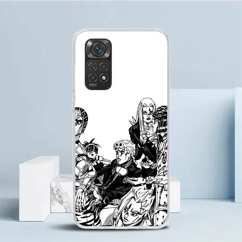 JoJo Bizarre Adventure Golden Wind Phone Case For Xiaomi Redmi Note 15 14 14S 13 12S 12 Pro Plus 11S 11 11T 11E 10S 10 + Soft TP