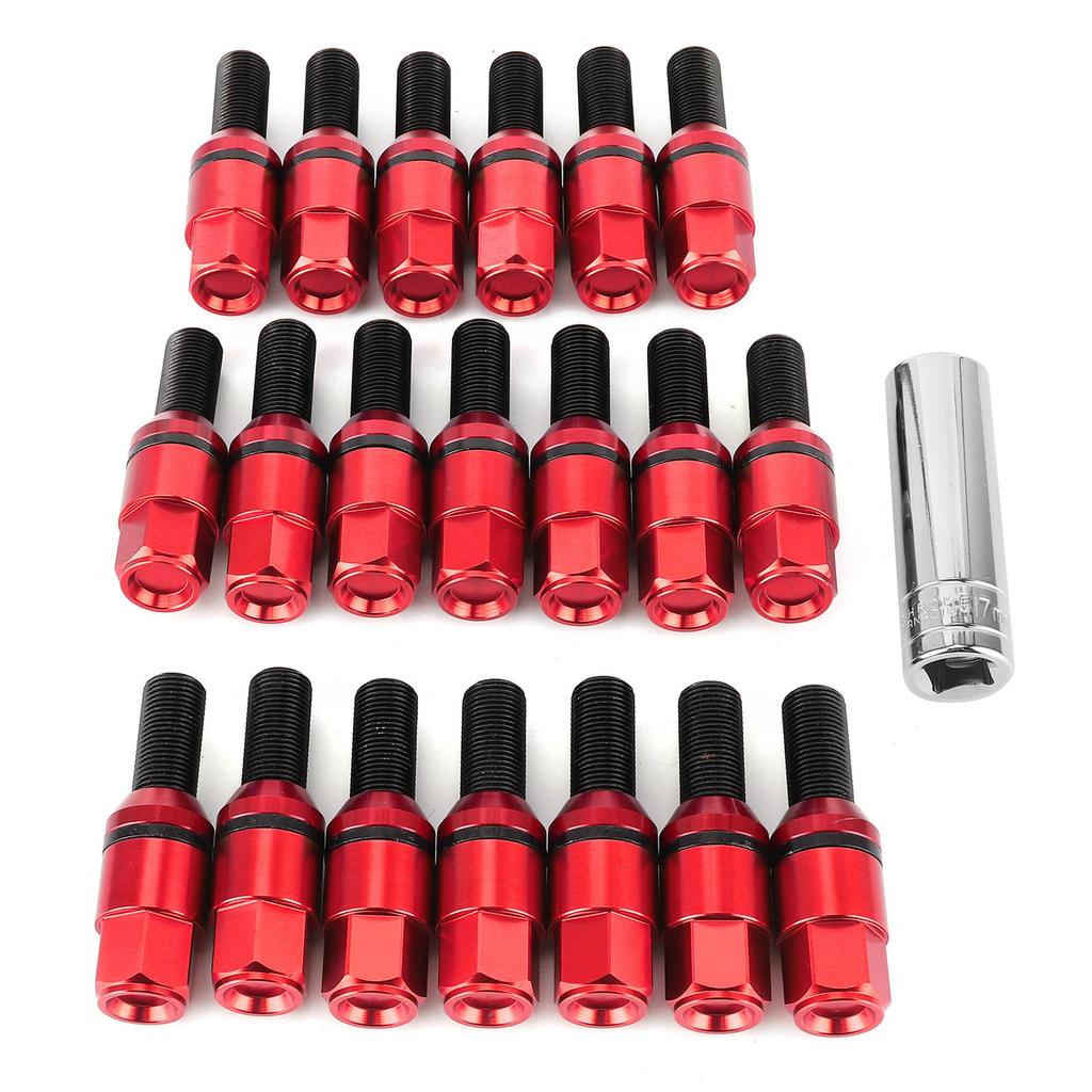 20Pcs Lug Bolts Stud Tuner Style Wheel Screw Nuts M14x1.25 Thread Fit for M3 F80 M2 F22 F23