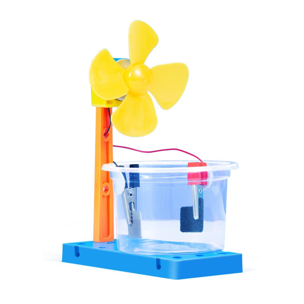 Hands on Salt Water Power Generation Fan Model Assembly Toy Children Educational Toy Teaching Tool for Science Lesson