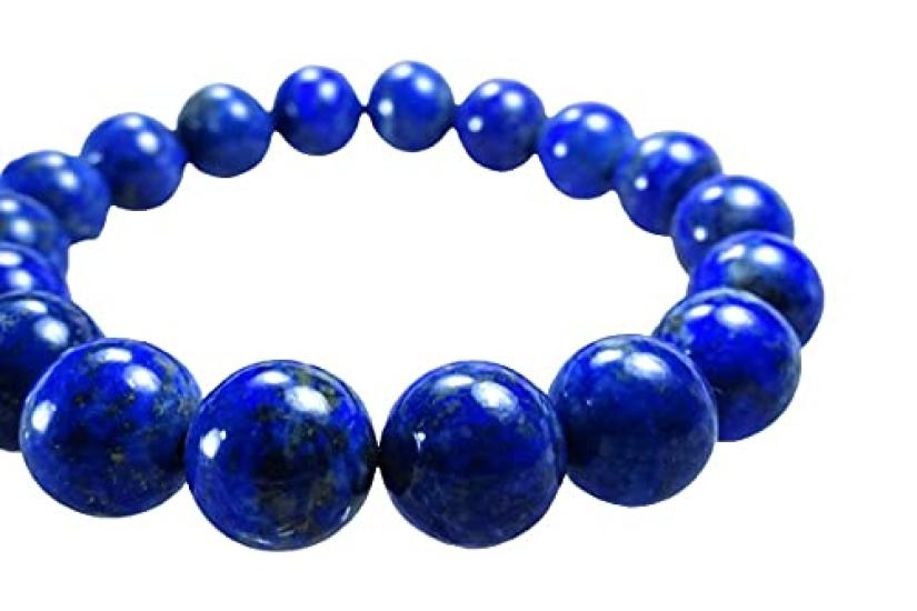 Kanoishi Good Genuine Lapis Lazuli To Your Lapis Lazuli Bracelet for Power Natural 12mm Large Bead Large Approximately 19cm Men with Thick [Bring