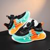 Boys Sneakers Breathable Mesh Boys Running Spring and Autumn Middle School Older Children Rotary Buckle Children ABC Campus Versatile Shoes