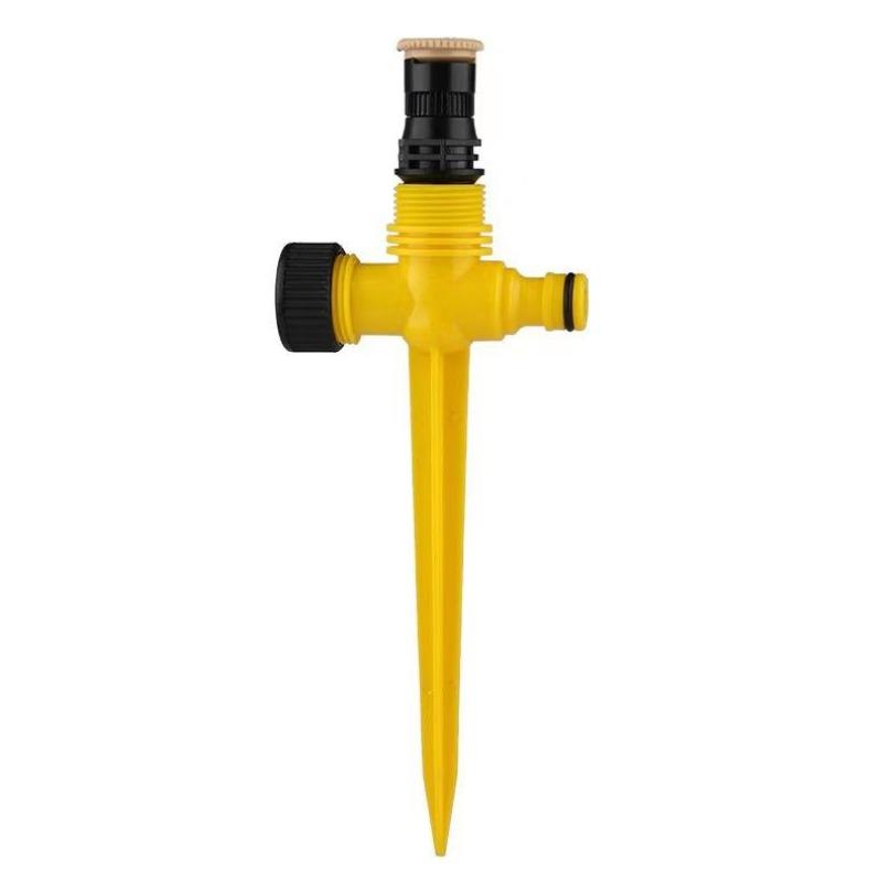 

1PC Automatic Rotary Sprinkler Garden Watering Device Meg Sprinkler Lawn Garden Greening Sprinkler Yellow
