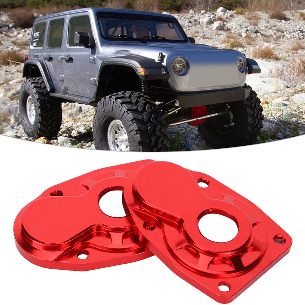 Aluminum Alloy Rear Steering Cup Cover Fit for Axial Capra scx10III 1 10 RC CrawlerRed