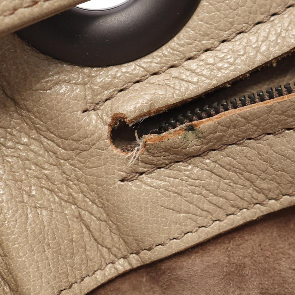 Used BOTTEGA VENETA Intrecciato Tote Bag Leather Beige Used Women