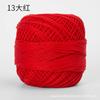 50g/ Roll Pure Cotton Lace Thread DIY Hand-knitted Bag Summer Hat Crochet Flowers Cotton Thread 50 Colors