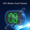 White Green Light Display Speedometer GPS HUD X2 HUD USB Plug Digital Car Head Up Display KMH MPH Speed Meter Big Font