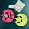 Sturdy Star and Moon Silicone Mold Round Tray Home Accessory for Crafting Supplies and Creative Storage Solution