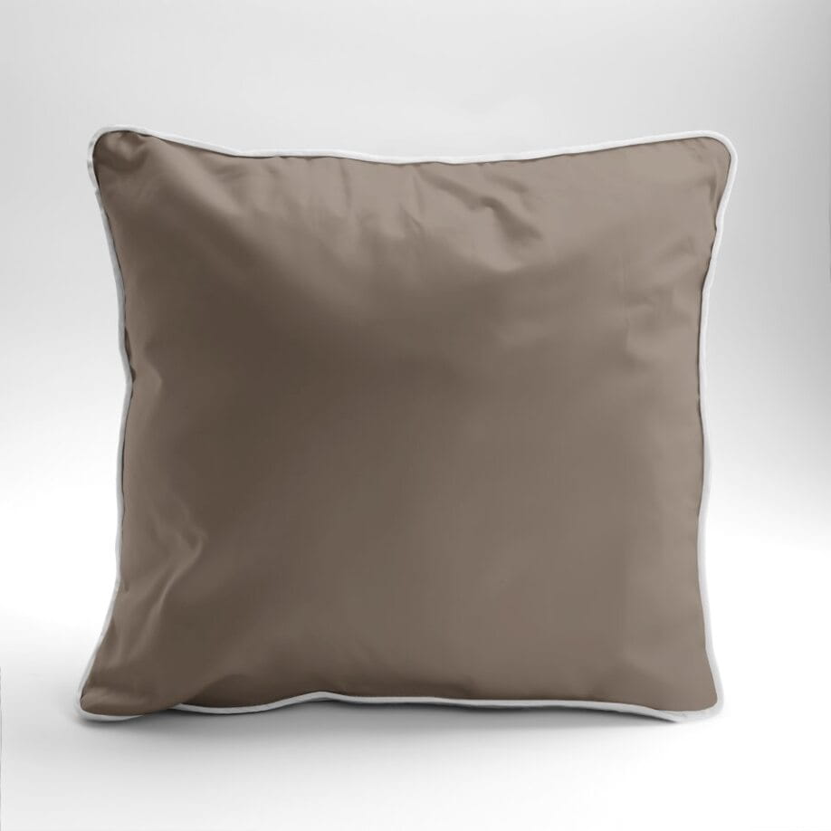 Pure cotton makosatin bedding set 180x200 c. beige taupe premium