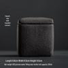 Japanese Style Retro Square Ceramic Tea Caddy - Handmade Coarse Pottery for Pu'er and White Tea, Old Rock Mud Non-Sealed Jar