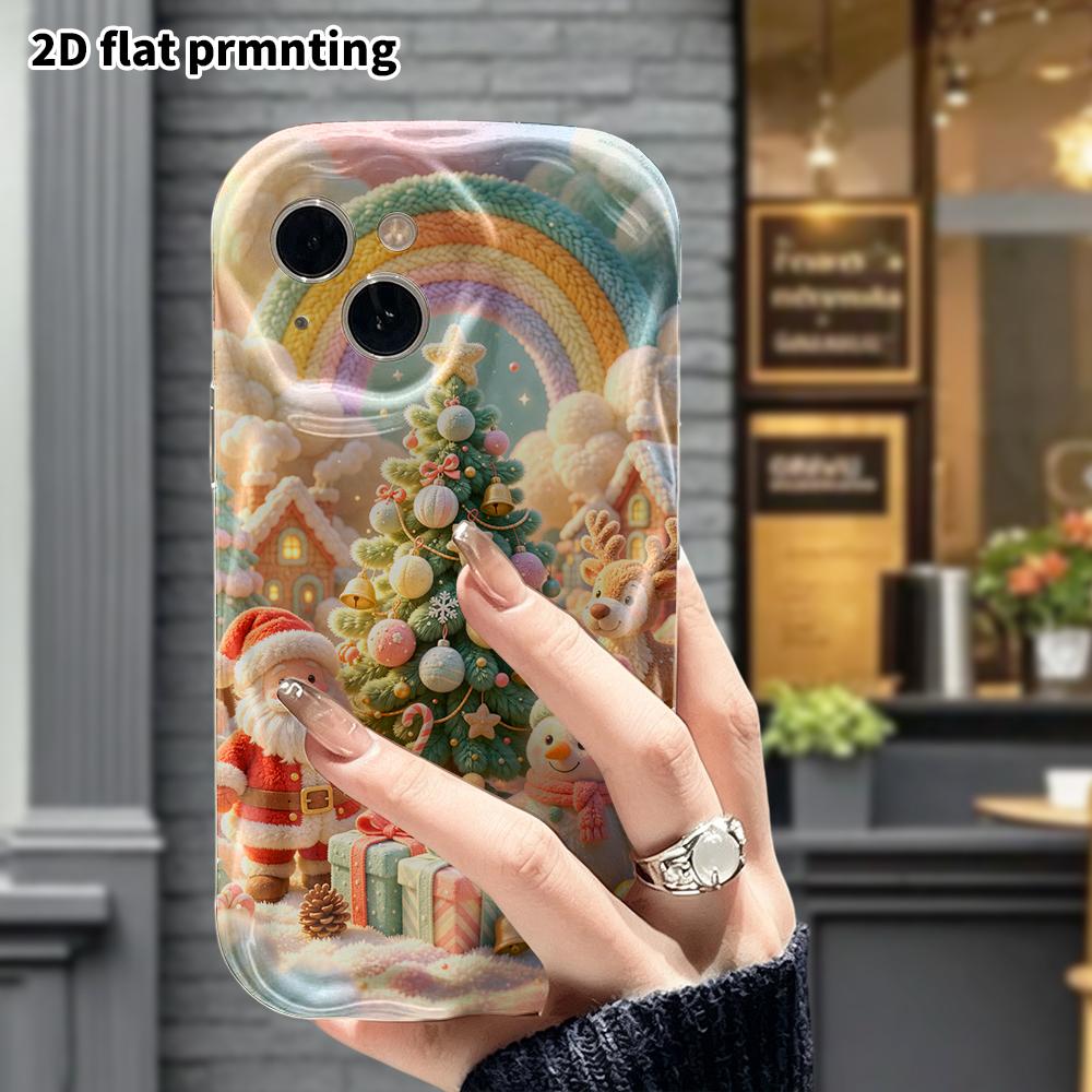 Phone Case: 2D Flat, Fits iPhone 18, 17, 16, 15, 14, 13, 12 Pro Protective Case, Christmas Wonderland, Perfect Holiday Gift for Christmas and Hallowee