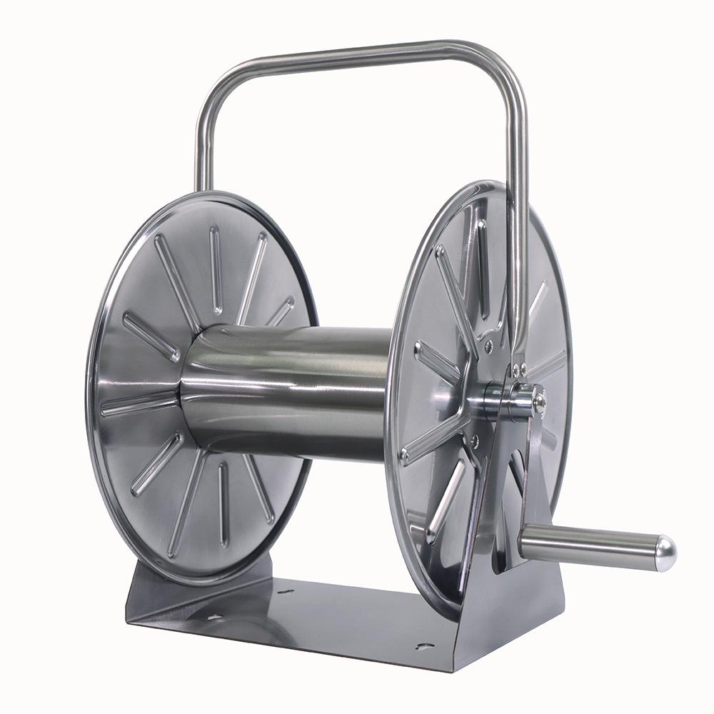 

Stainless Steel Wall-Mounted Hose Reel for High-Pressure Car Wash & Garden Hose Storage