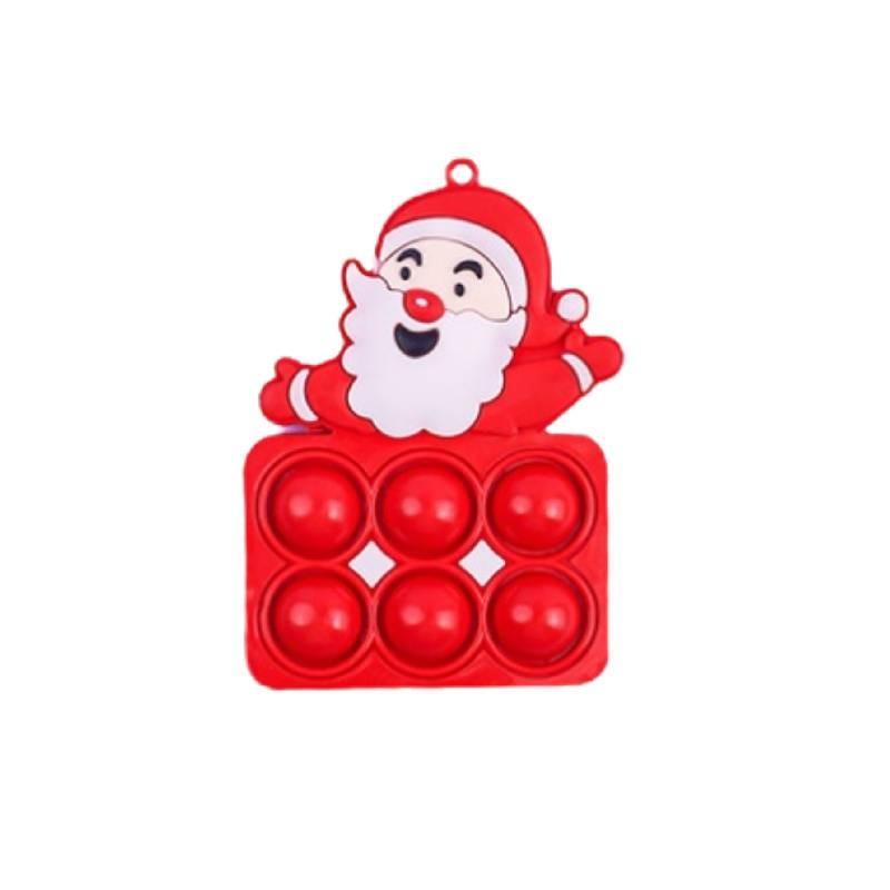 Decompression Toys Christmas Toy Keychain Santa Claus Pendant Xmas Gift Child